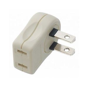 (まとめ)YAZAWA L型プラグアダプター横 Y02SA01W【&times;10セット】