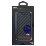 BMW 公式ライセンス品 Booktype Case - PU Carbon Print - Stripe Pipping - Red iPhone SE BMFLBKPSEHSCRの詳細ページへ