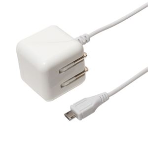 (まとめ)ミヨシ マイクロUSB-ACアダプタ 2.1A ケーブル長50cm ホワイト IPA-MC01/WH【&times;3セット】