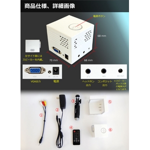 �T���R�[�@Miseal mini PROJECTOR�@ICUPRJ10