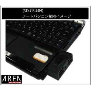 AREA(エアリア) USB2.0 Card Busカード SD-CBU4N