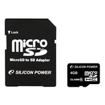 SILICON POWER(VRp[) gѓdbΉ micro SDHC J[h Class6 4GB