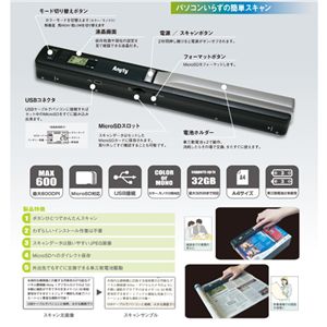 携帯式ハンディスキャナ エニティ 3R-HSA600