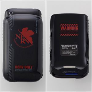 エヴァンゲリヲン iPhone3G(S)専用筐体保護型蓄電器 NERVモデル