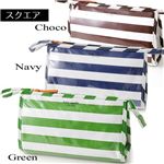 Kate Spade（ケイトスペード） ストライプ　ポーチ  PWRU0035 Green