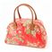 Cath Kidston@obO  Bowling Bag With Leather  230735 Afghan Flowers Red