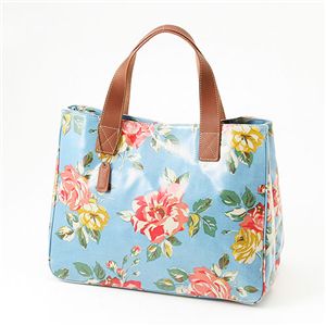 Cath Kidston バッグ STAND UP TOTE with LEATHER 230087 Box Floral Blue
