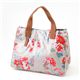 Cath Kidston@obO@STAND UP TOTE with LEATHER  230100 Autumn Flowers Stone