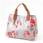 Cath Kidston　バッグ　STAND UP TOTE with LEATHER  230100 Autumn Flowers Stone