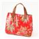 Cath Kidston@obO@STAND UP TOTE with LEATHER  230117 Afghan Flowers Red
