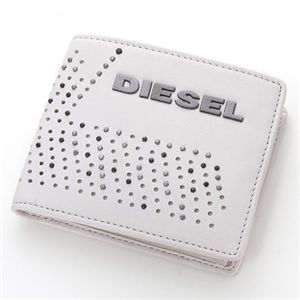 DIESEL(ディーゼル) レザー 2つ折り財布 XM89 PR529 T8036・A/Gray Moon