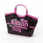 kitson（キットソン） スパンコールコスメティックバッグ（SEQUIN COSMETIC TOTE） KSG0145 Black×Hot Pink