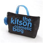 kitson(キットソン) バッグinバッグ GLITTER MATERIAL COSMETIC BAG KSG0167・Black×Blue