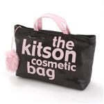 kitson(Lbg\) obOinobO GLITTER MATERIAL COSMETIC BAG KSG0170EBlack~LE.Pink
