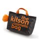 kitson(キットソン) バッグinバッグ GLITTER MATERIAL COSMETIC BAG KSG0172・Black×Orange