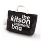 kitson(キットソン) バッグinバッグ GLITTER MATERIAL COSMETIC BAG KSG0173・Black×White