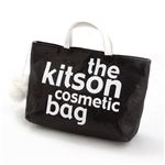 kitson(Lbg\) obOinobO GLITTER MATERIAL COSMETIC BAG KSG0173EBlack~White