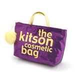 kitson(キットソン) バッグinバッグ GLITTER MATERIAL COSMETIC BAG KSG0181・Purple×Yellow