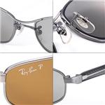 Ray Ban �T���O���X 3225-049/83�^3225�E�u���E���~�V���o�[
