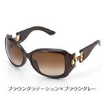 GUCCI(グッチ) サングラス Asian Fitting 2991F-AMI/CC／ブラウングラデーション×ブラウングレー