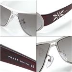PRADA�i�v���_�j �T���O���X Asian Fitting 56GSA-1AD/3M1�^�X���[�N�~�V���o�[�E�u���E��