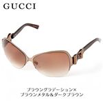 GUCCI(グッチ) サングラス 2821F-HBC/5E／ブラウングラデーション×ブラウンメタル＆ダークブラウン