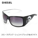 DIESEL（ディーゼル） サングラス 0092-OIK/7A　スモークグラデーション×ブラック＆ホワイト