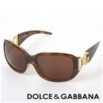 DOLCE＆GABBANA（ドルチェ&ガッバーナ）サングラス 6017B-502/73／ブラウン×ベッコウ＆ゴールド