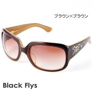 Black Flys サングラス MC FLYTTON-S BROWN LAMI/AMBER G ブラウン×ブラウン