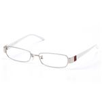 GUCCI ダテメガネ 9639J-B1C／クリア×シルバー&ホワイト