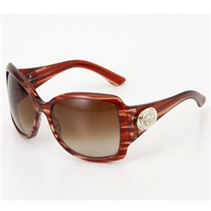 GUCCI サングラス 2938-REA/CC/2938 ブラウングラデーション×レッドグリッター