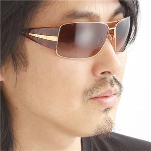 PRADA(プラダ) サングラス 55HS-4BW/6S1 ブラウングラデーション×ゴールド&べッコウ