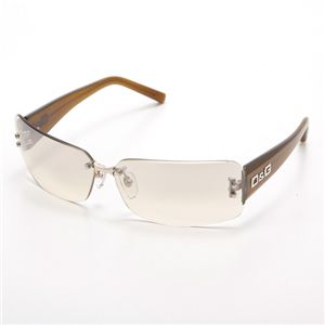 【2009年新作】D&G(ディーアンドジー) サングラス 6044A-063/2B/ライトブラウンミラー×クリアカーキブラウン