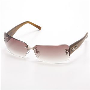 【2009年新作】D&G(ディーアンドジー) サングラス 6044A-061/13/ライトブラウングラデーション×クリアカーキブラウン