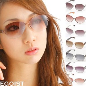 EGOIST(エゴイスト) サングラス 1008-1/1008・スモークグラデーション×シルバー