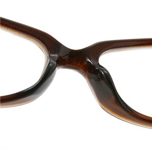 GUCCI(グッチ) ダテメガネ 3型 HOYAレンズ使用 9057J-SKA ブラウングリッター 第4画像