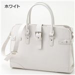 MOMOショルダー付きビジネスバッグ　AN-415 ホワイト