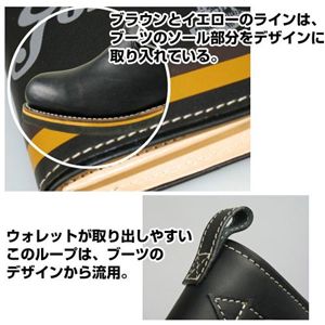 gorilla(ゴリラ) エンジニアブーツデザイン2つ折りレザーウォレット ブラック