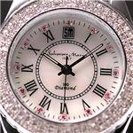 Salvatore Marra 天然ダイヤモンド100石ウォッチ SM6501 ホワイトシェル
