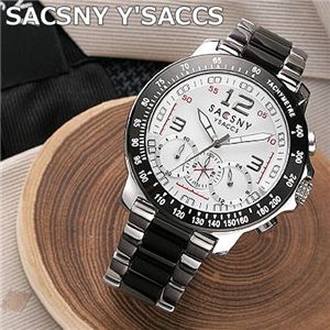 SACSNY Y’SACCS(サクスニー イザック) クロノグラフ ブレスウォッチ SY-15019-WH／ラウンド・ホワイト