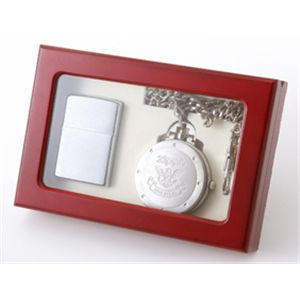 ZIPPO 懐中時計+ZIPPO セット TPC-31/シルバー