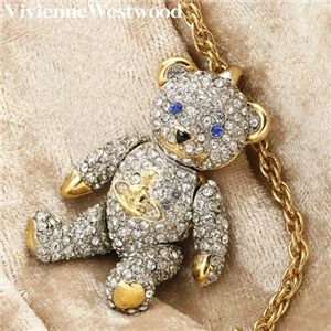 Vivienne Westwood(ヴィヴィアン ウエストウッド) クリスタルテディベア ネックレス