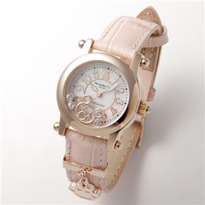 Alessandra Olla(アレッサンドラ・オーラ) レディース クマフェイス型チャーム入り ウォッチ AO-516-PK/ピンク