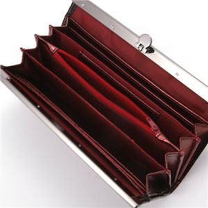 GLAMOROUS DIAMOND(グラマラスダイヤモンド) エナメル クロコダイル風型押し長財布 F0850758 ブラウン