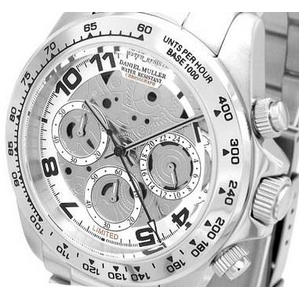 DANIEL MULLER(ダニエルミュラー) ステンレス メンズウォッチ クロノグラフ ステンレス DM-1001WH ホワイト