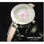 ANNE CLARK(アン・クラーク)レディース腕時計 AA1026-17(文字盤ピンク) 【花柄の文字盤がキュート】