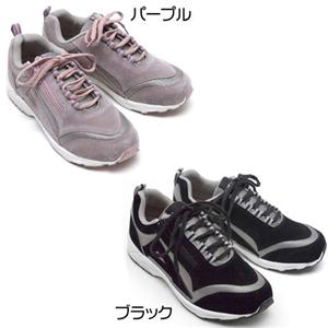 アーチケア軽量ウォーキングシューズ ブラック 24.5