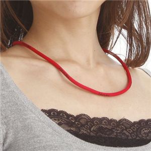 超感覚ラジウムネックレス イオナル 赤 約50cm