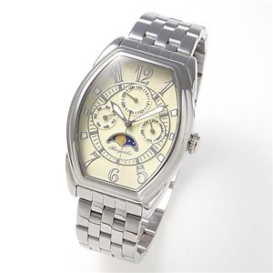 Regalo マルチファンクション サン&ムーン メンズブレスウォッチ RG6004-03/アイボリー