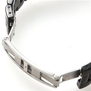 J.HARRISON(ジョン・ハリソン) クロノグラフ JH-005BW/ブラック×シルバーアイ